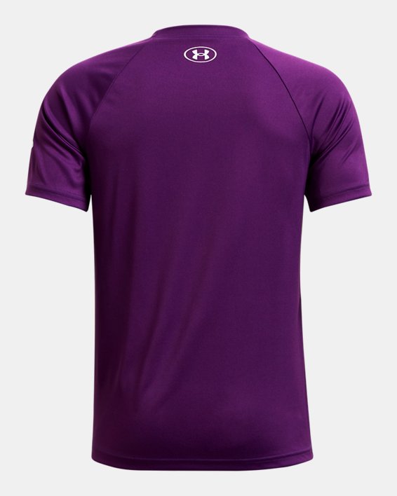 Boys' UA Tech™ Ice Cream Dude Short Sleeve, Purple, pdpMainDesktop image number 1